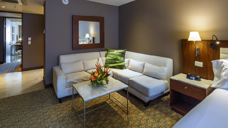 They have: Wifi, cable tv, telephone service, 24/7 assistance from the front desk.