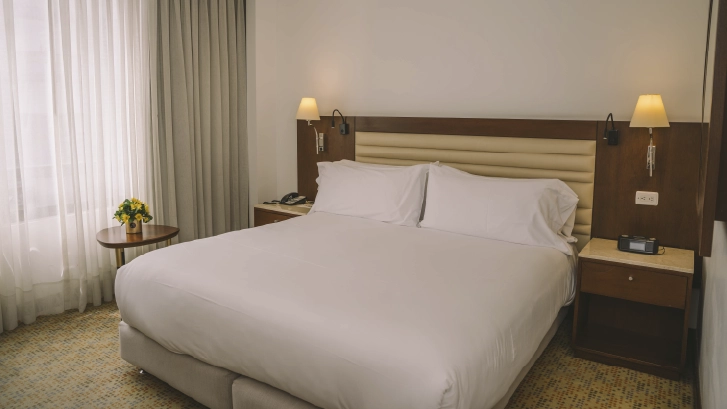 They have: Wifi, cable tv, telephone service, 24/7 assistance from the front desk.