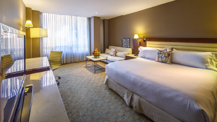 They have: Wifi, cable tv, telephone service, 24/7 assistance from the front desk.