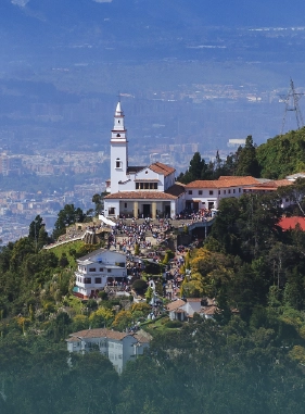 Located at 3,152 meters above sea level in the Cerros Orientales, Monserrate is the most visited sacred place in Bogota Monserrate: