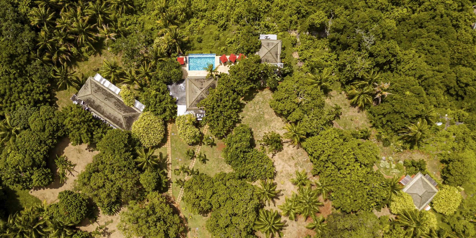 vista desde lo alto a zona verde san andres