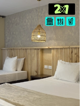 Hotel Cove 2, San Andr&eacute;s &ndash; Blackdays 2x1 - Viajan 2, paga 1
!Lo Quiero!
reserva ahora y viaja entre el 14 de noviembre al 28 de diciembre de 2025 y Enero 12 al 30 de Abril de 2026.
Hotel Cove 2, San Andr&eacute;s