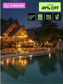 Hotel Amazon &ndash; Amazonas (Leticia) - Blackdays-antes $4.666.000 ahora por 2 personas desde $ 2.379.660
!Lo Quiero!
V&aacute;lido para viajar entre el 6 de noviembre de 2025 al 26 de marzo de 2026. (No aplica 20 Dic 2025 a 19 Ene 2026, ni Semana Santa 2026)
Hotel Amazon &ndash; Amazonas (Leticia)